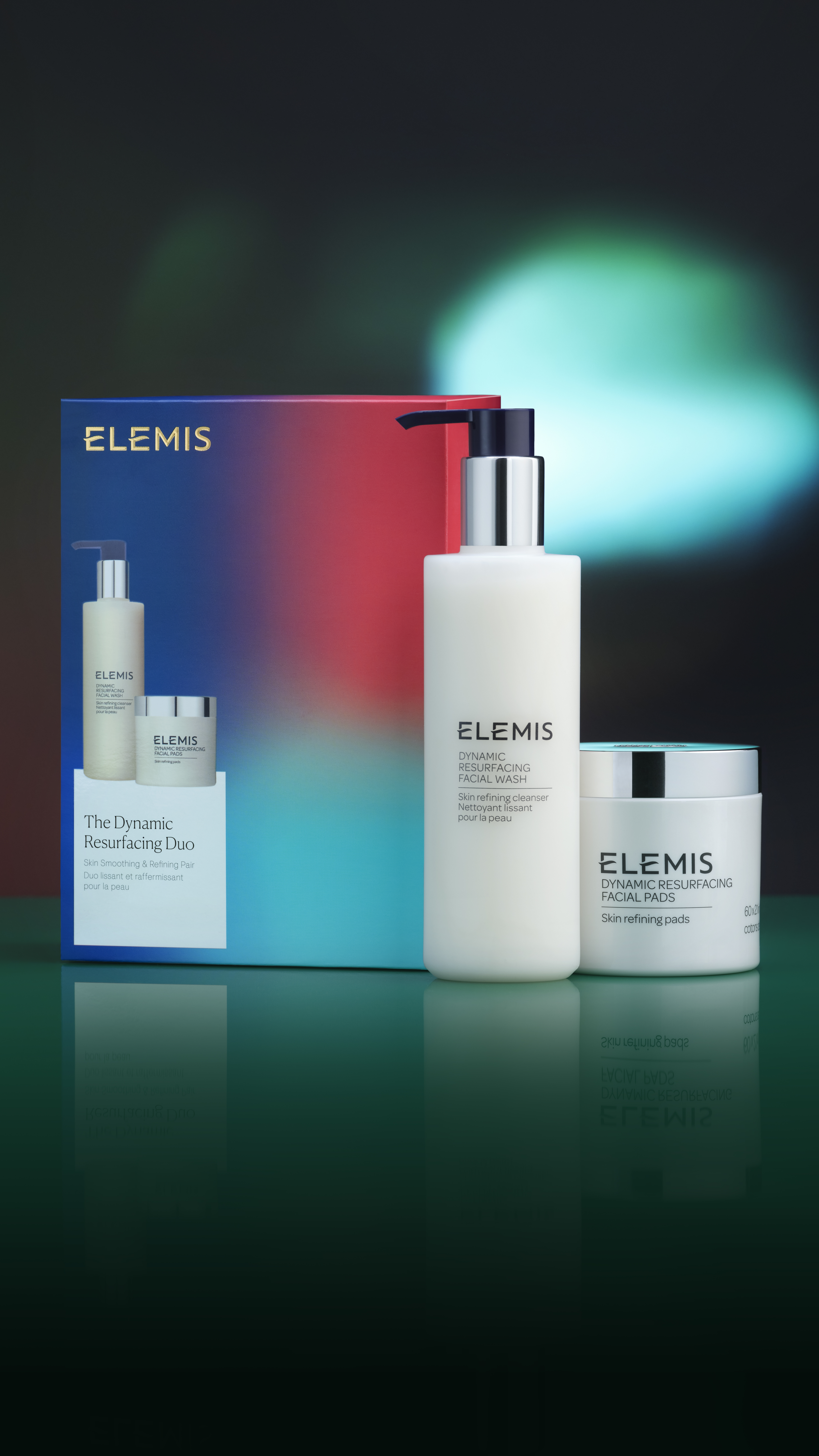 Ідеальний дует для шліфовки та освітлення шкіри ELEMIS The Dynamic Resurfacing Duo Skin Smoothing & Refining Kit